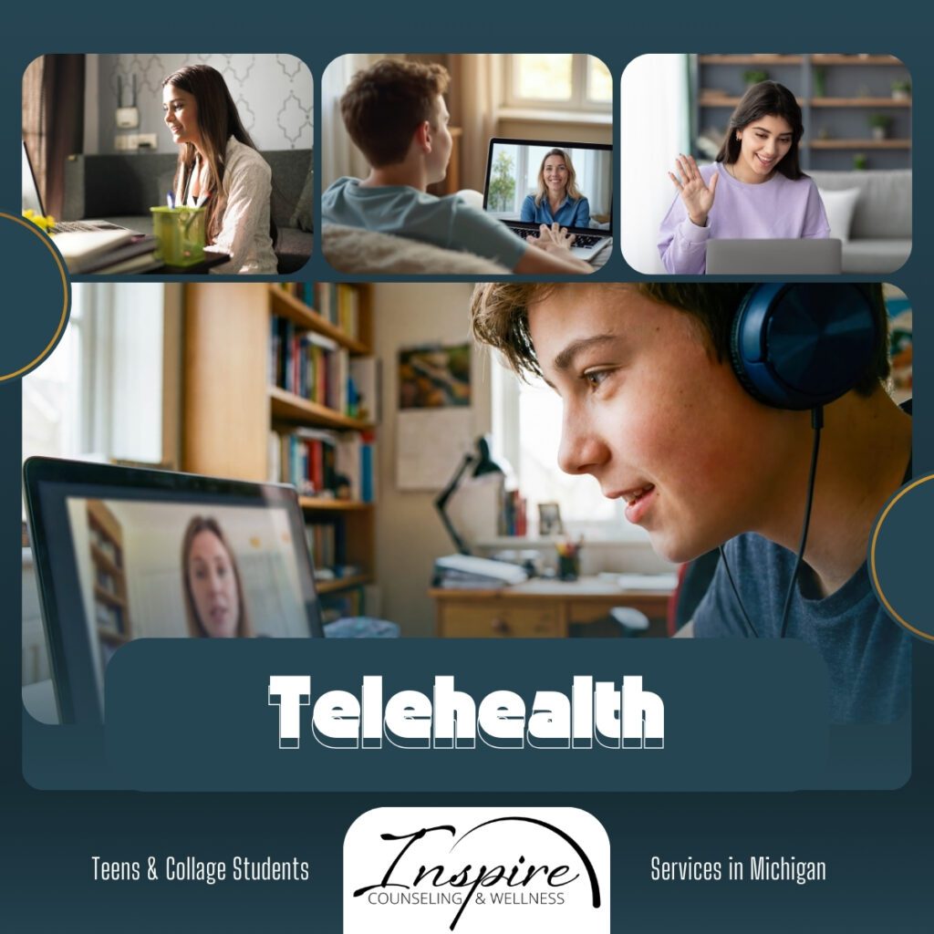collage and young adult telehealth services Collage